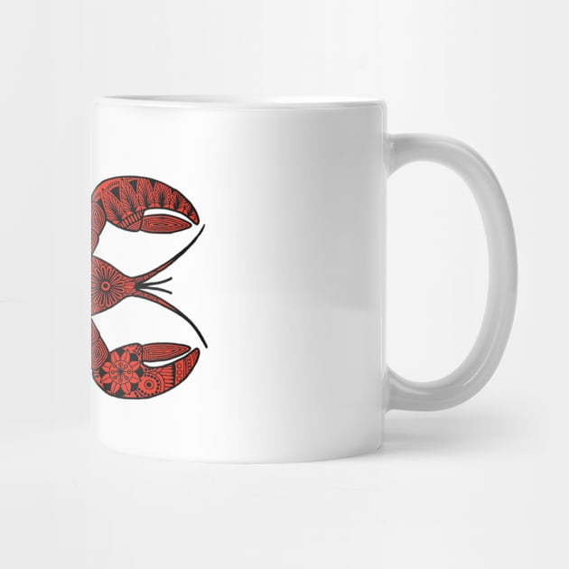 Lobster (black and red horizontal) by calenbundalas